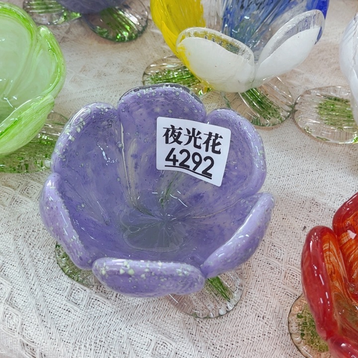 琉璃4292夜光花碗，花瓶摆件家悦