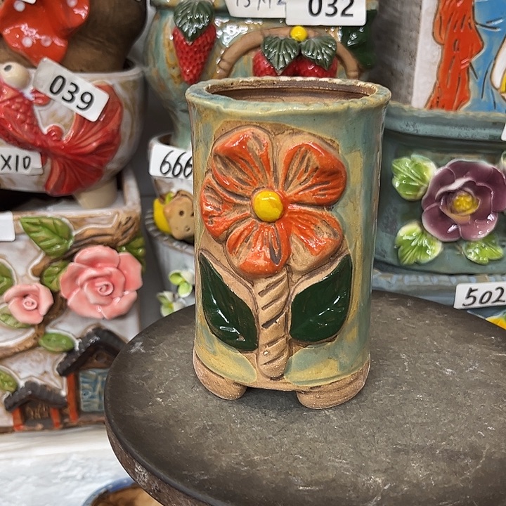 粗陶材质多肉花盆