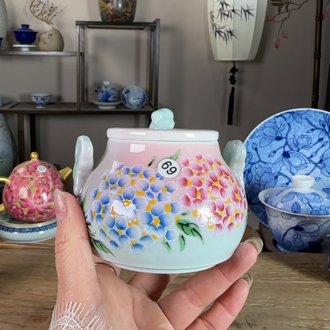 杯景德镇陶瓷柴烧多人