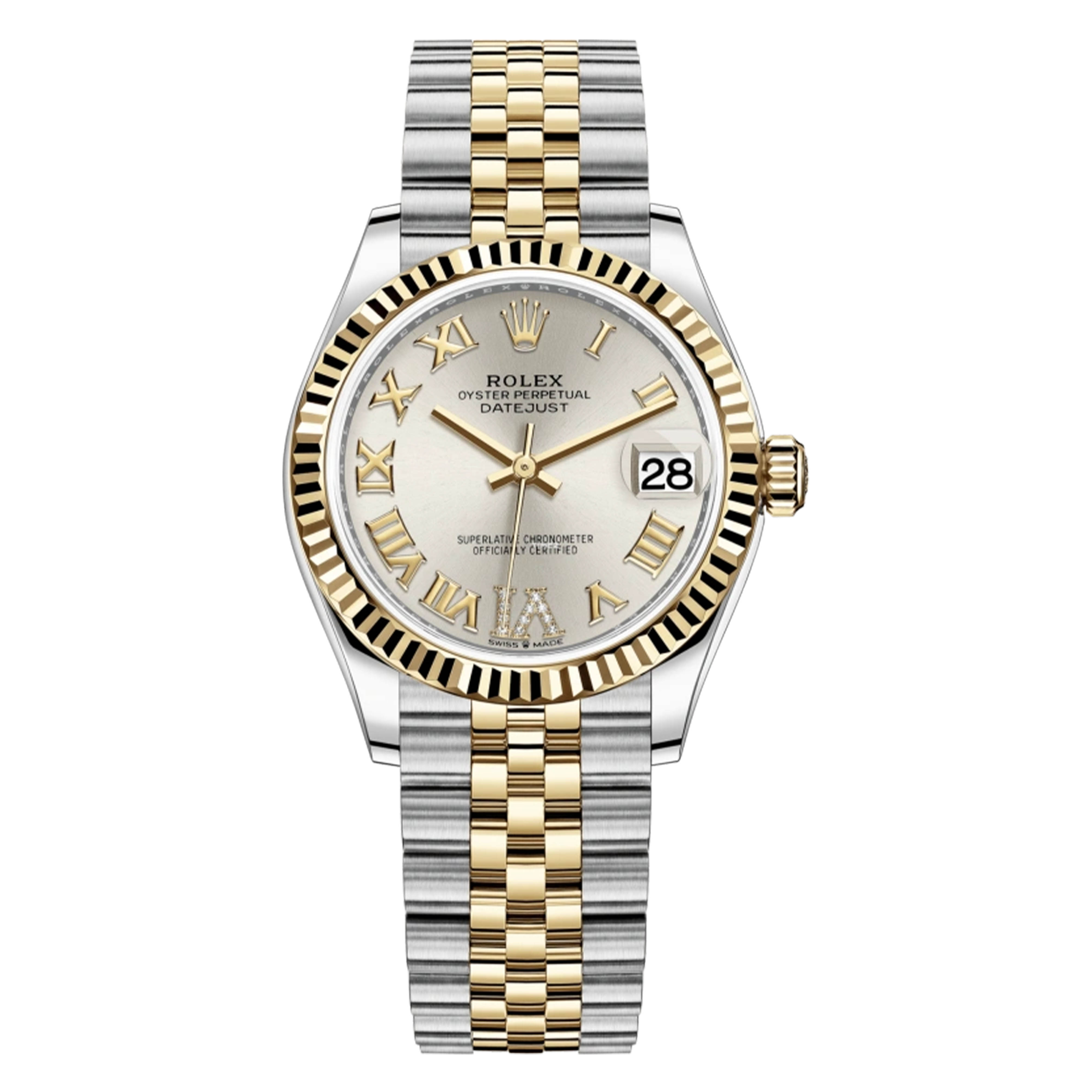 99新 Rolex/劳力士 /278273间金银罗马碎/31mm