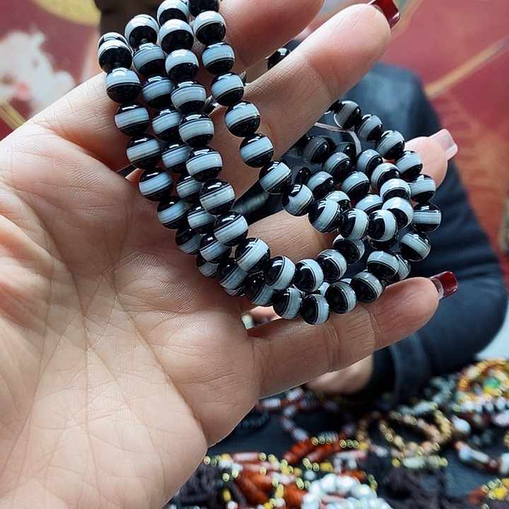 玛瑙/玉髓手链合金l****W