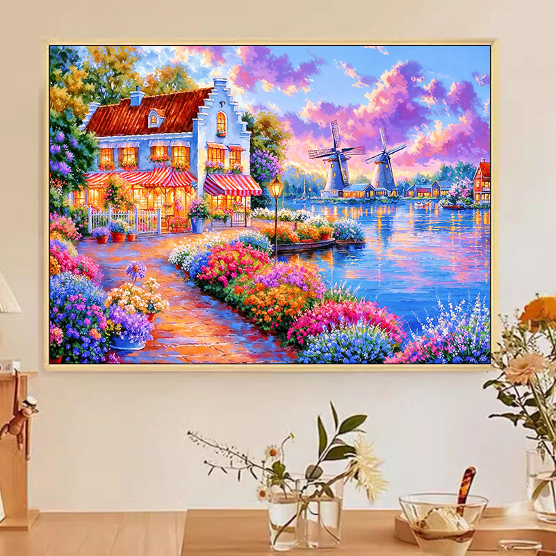 【小白定制】一枕淮安2025新款十字绣满绣58色手工绣【裸包无针】