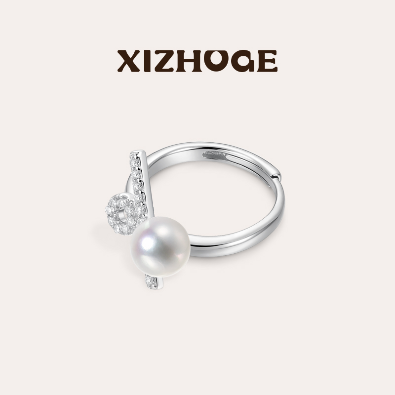 喜珠阁【Energy·能量】Lucky for满分戒指淡水有核珍珠5-5.5mm左右