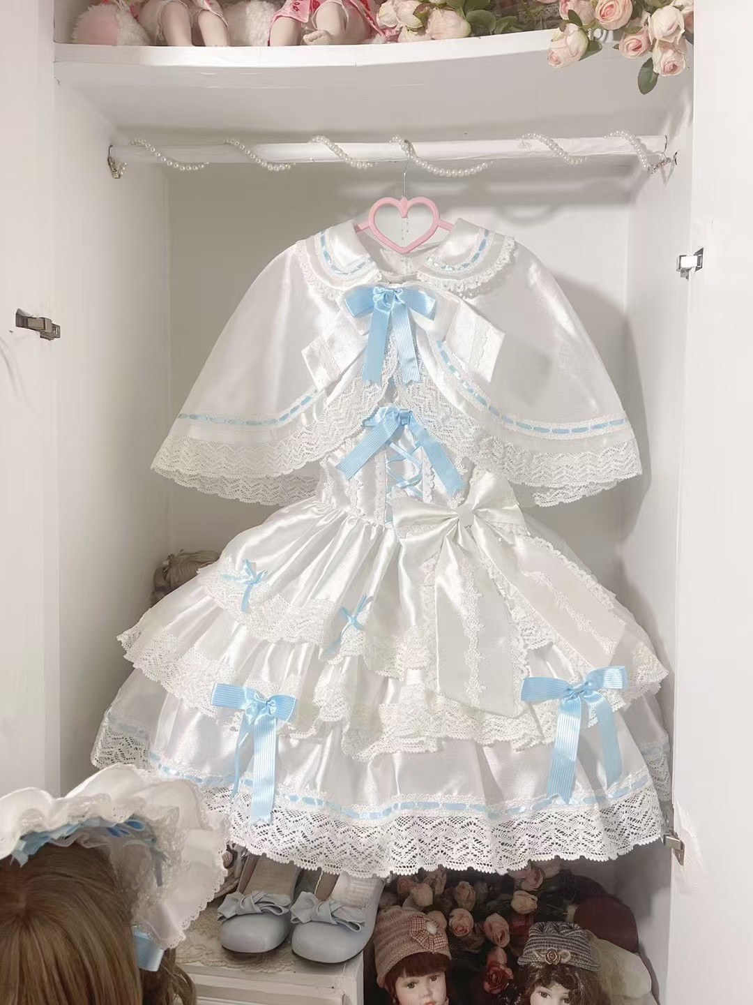 【人偶之心JSK】现货秒发 仿双宫丝版JSK连衣裙doll感lolita斗篷