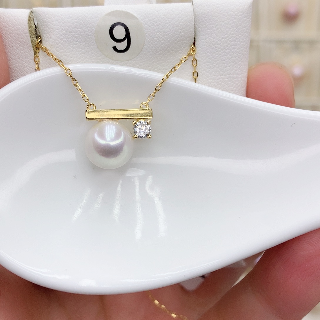 淡水珍珠颈饰银S925镶嵌