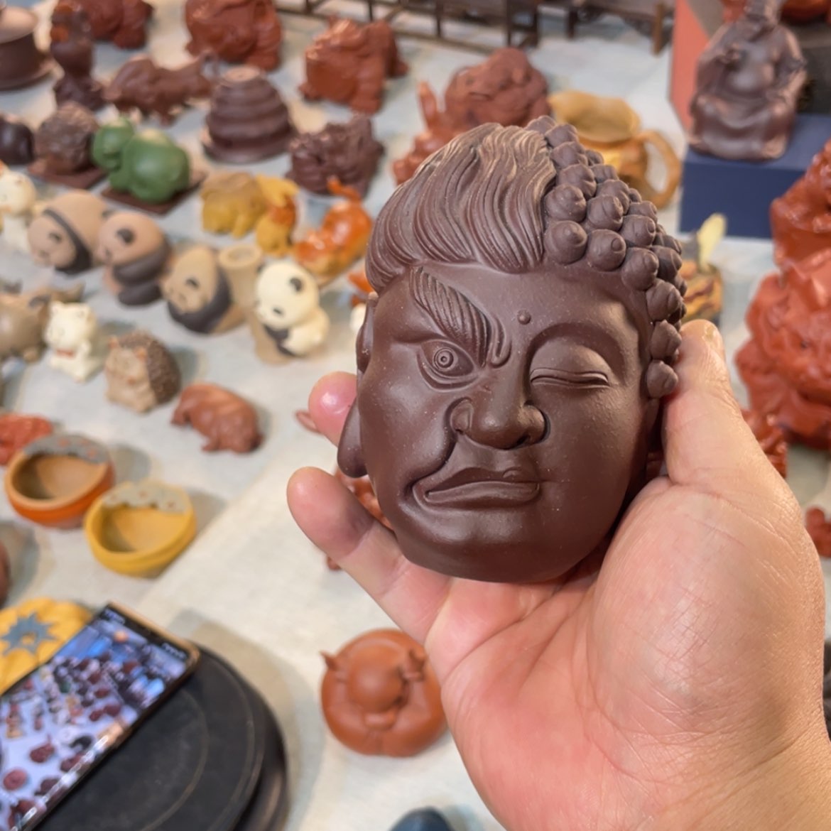 【闪购商品】紫砂茶宠潇**兵紫砂一念之间