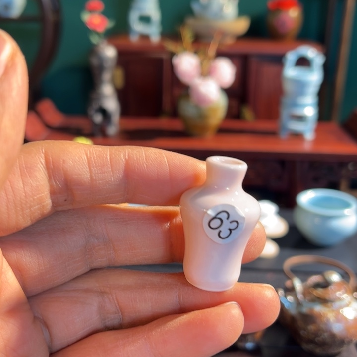 摆件微陶老王迷你花瓶