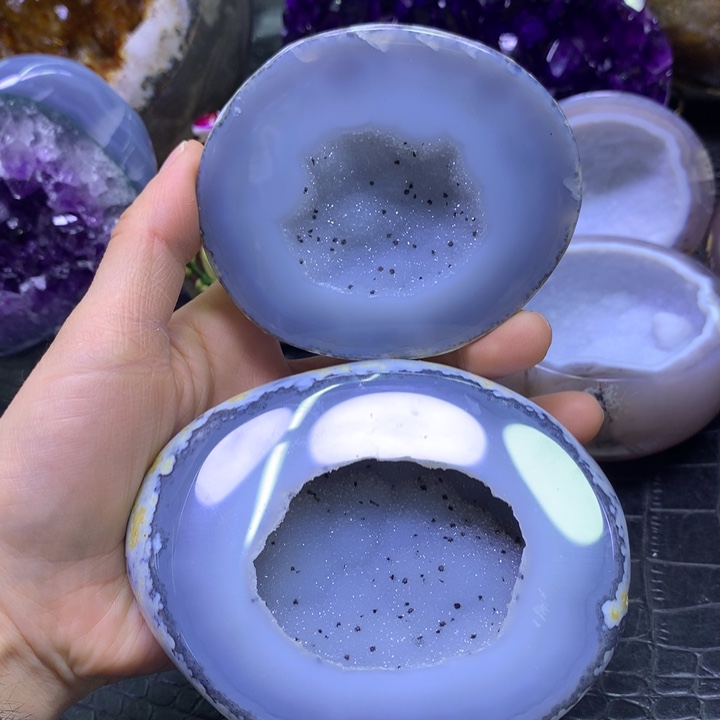 水晶福利蓝晶盆 未镶嵌