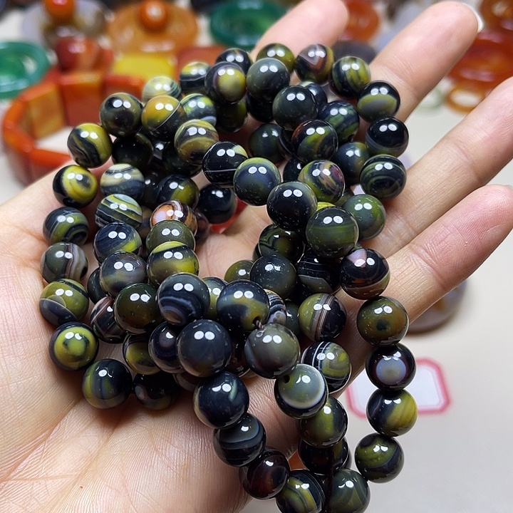 百***回玛瑙/玉髓未镶嵌颈饰