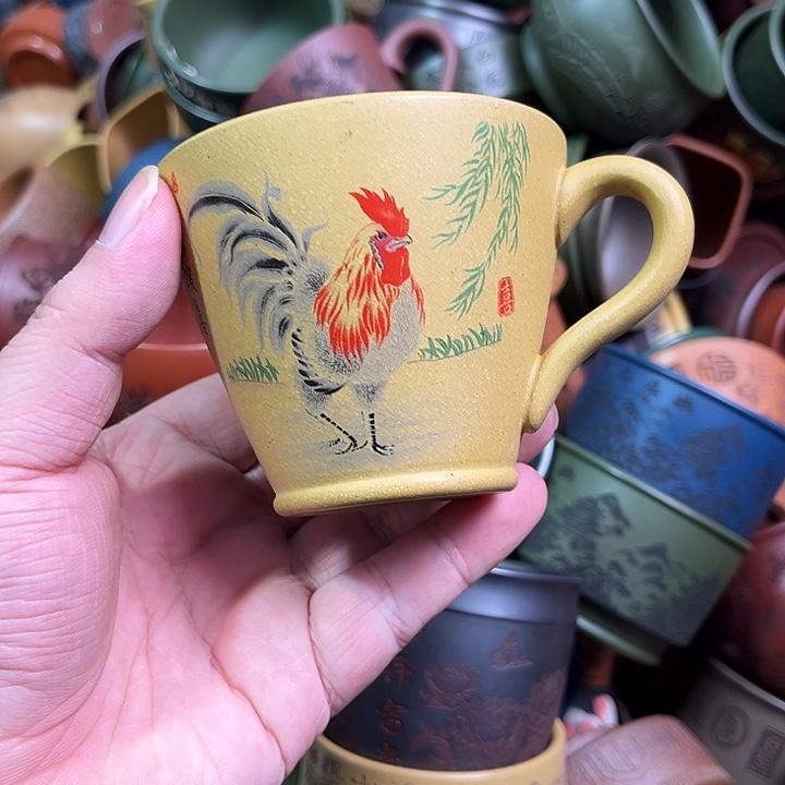 紫砂茶杯全手工紫砂主人杯