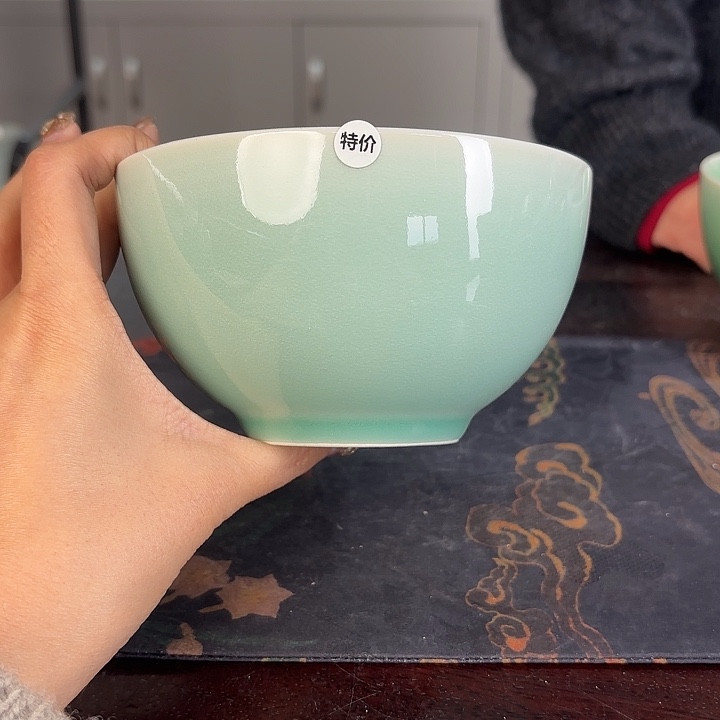 龙泉云间青瓷小米茶器