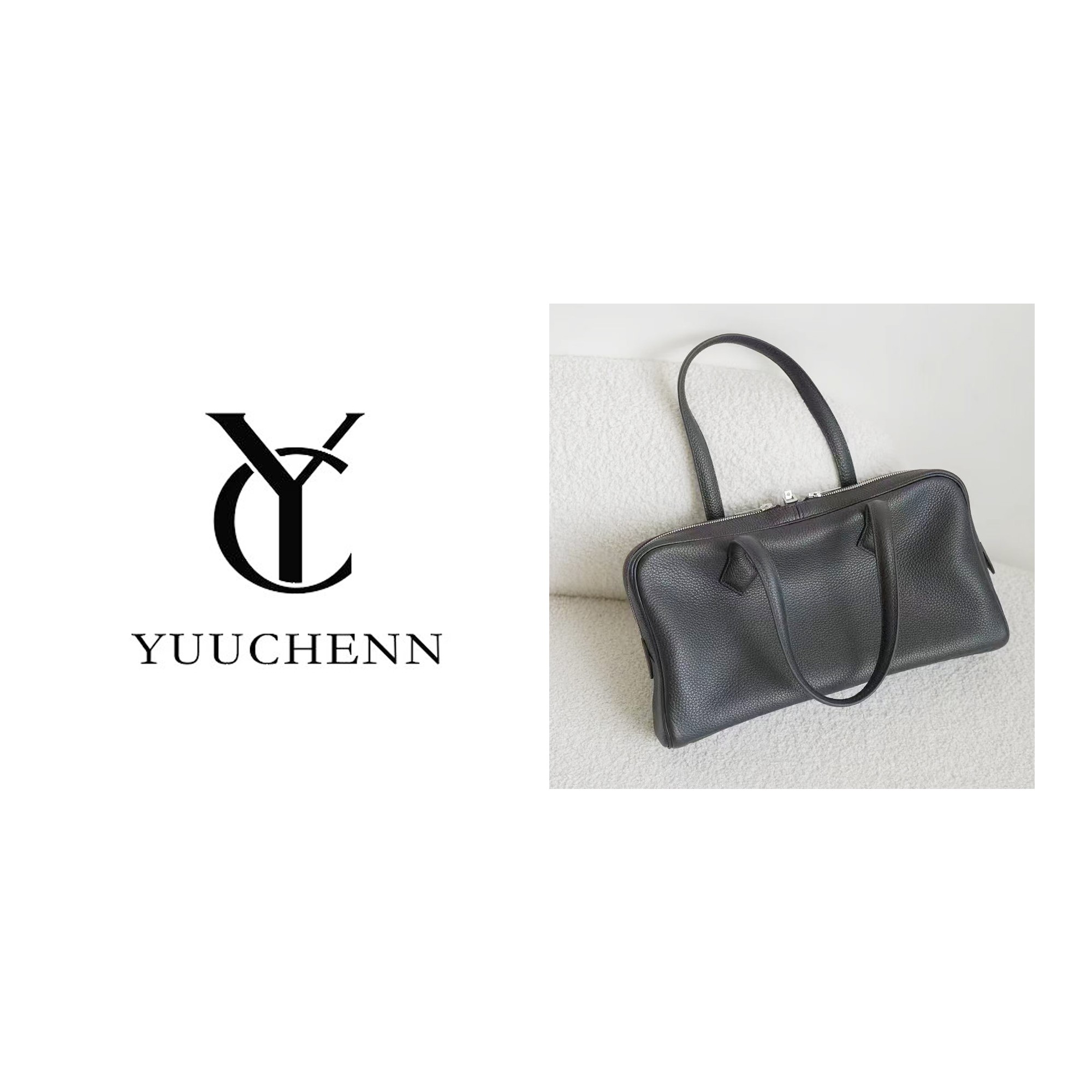 YUUCHENN/【Victoria】进口TC牛皮 38cm黑色 HH5678
