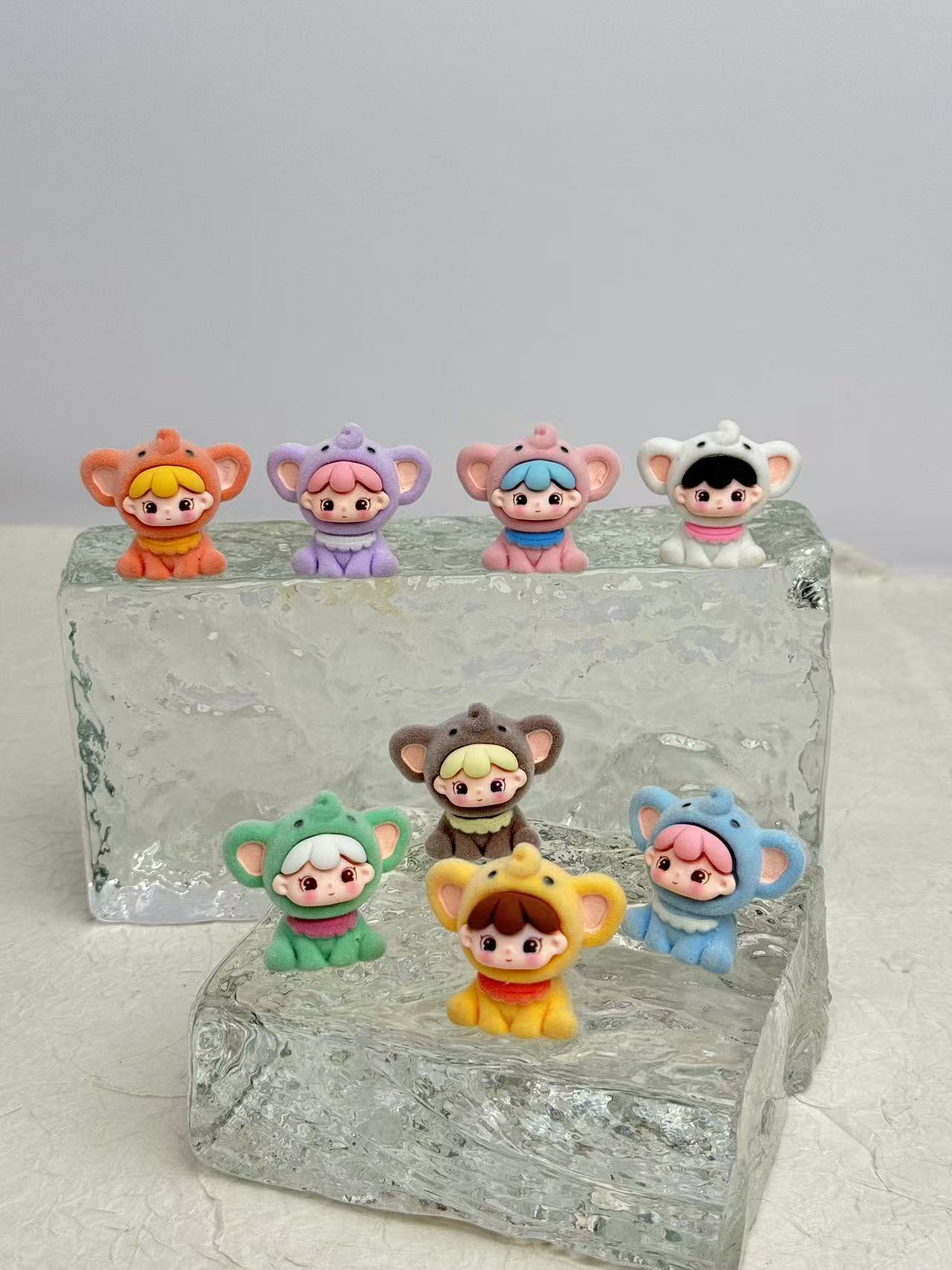 植绒小象套装，随单发