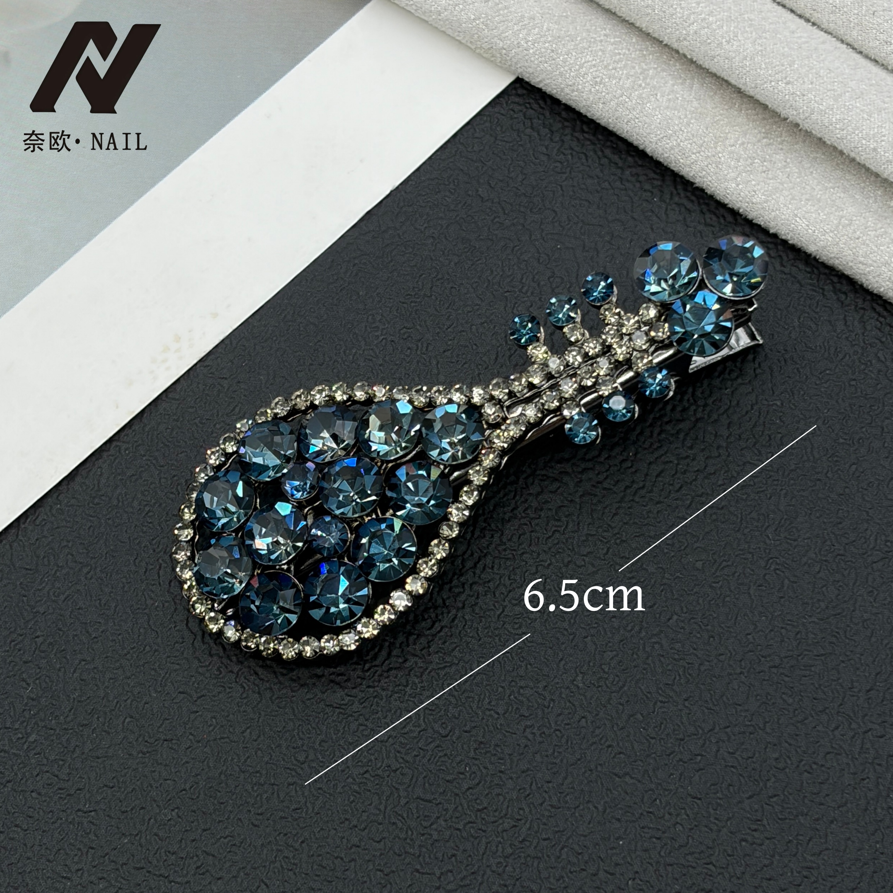 【NAIL·奈欧】SQ-设计师系列6398琵琶精致刘海侧边夹鸭嘴夹