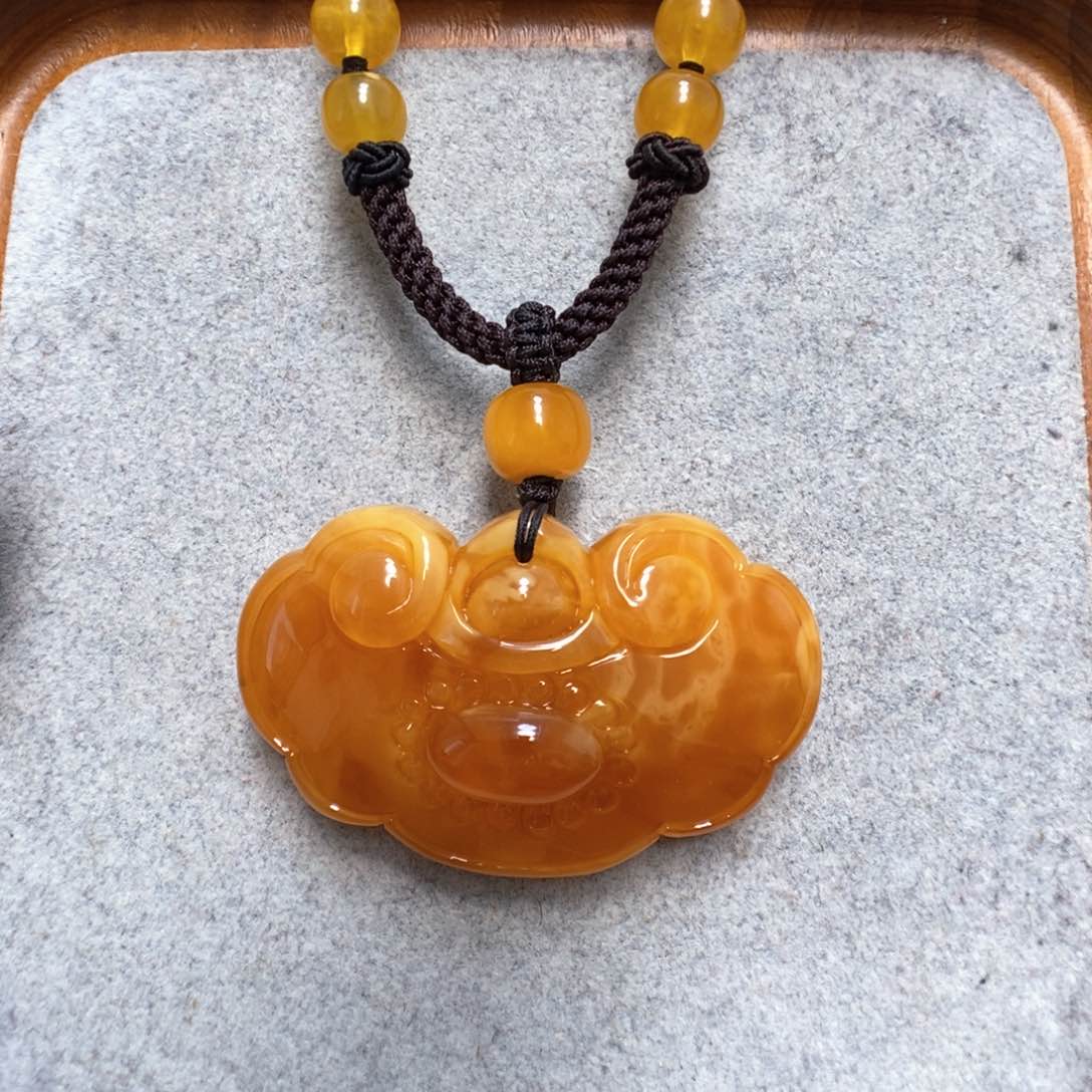蜜蜡颈饰未镶嵌蜜蜡