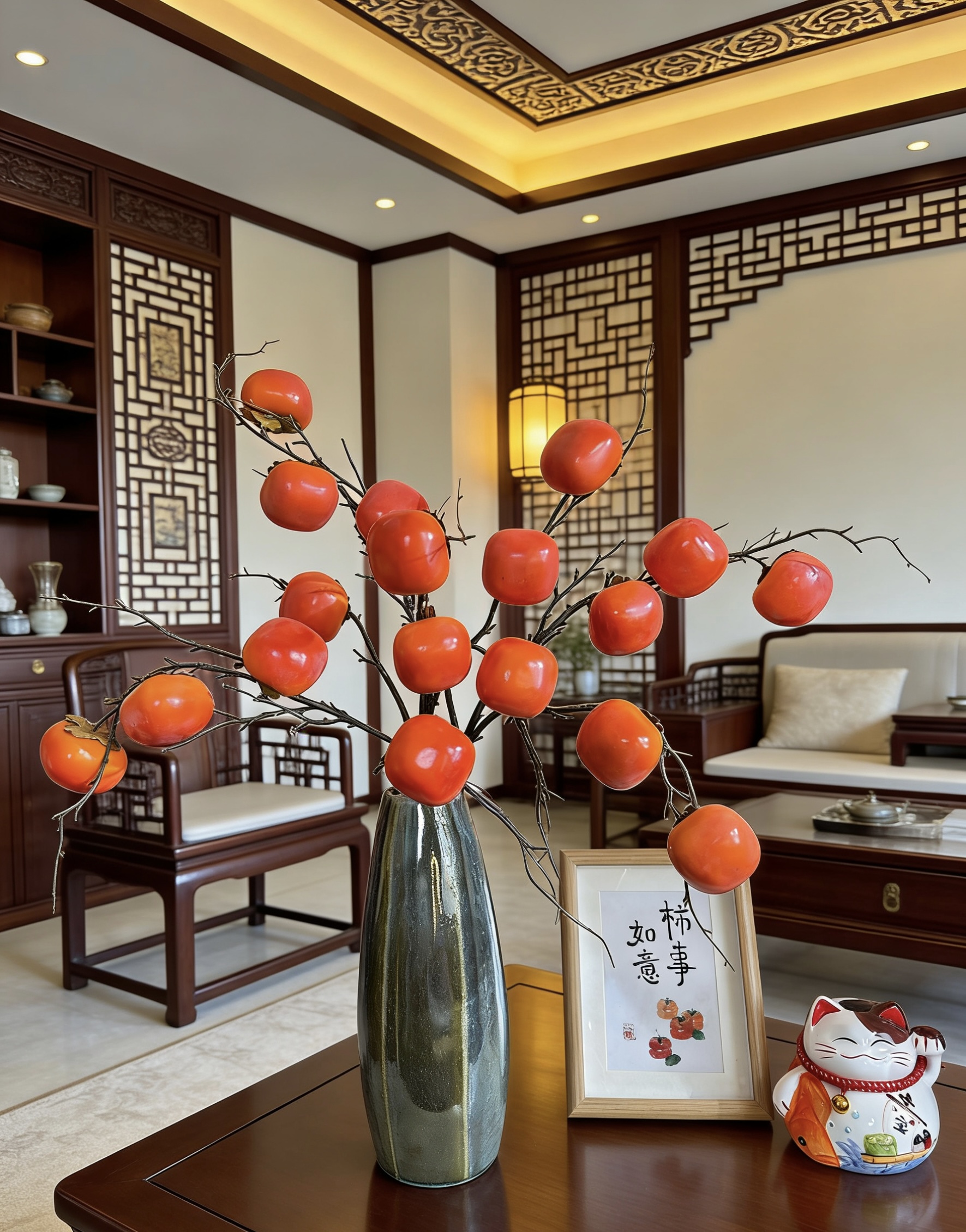 （清仓）6果大柿子 柿柿如意家居装饰