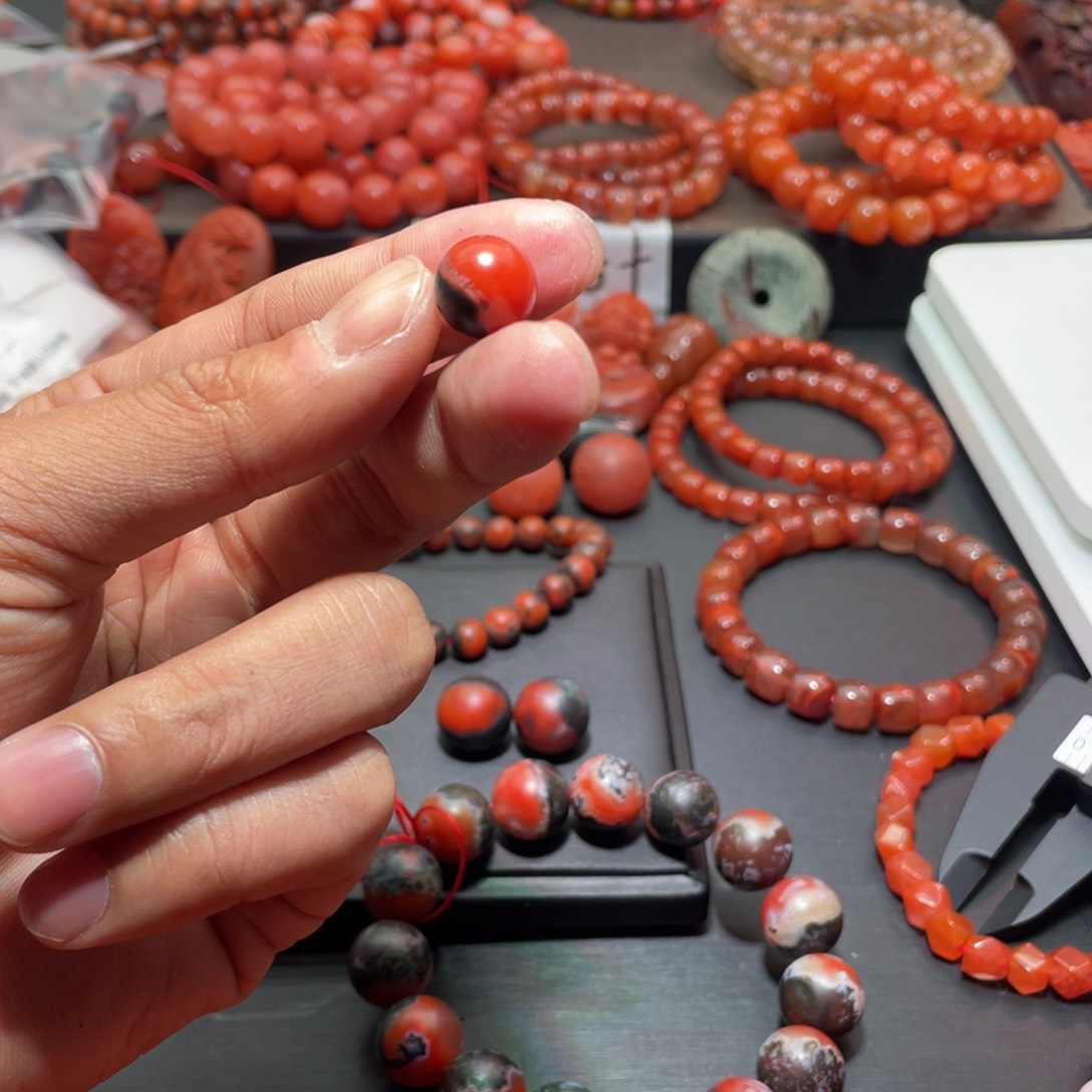 南红玛瑙手链未镶嵌彷****标