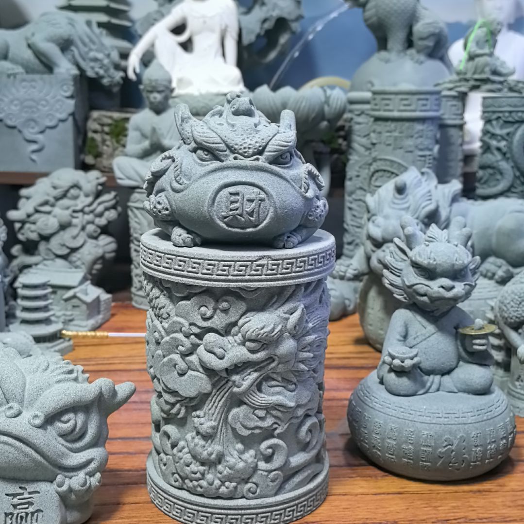 人造石青砂石造景摆件