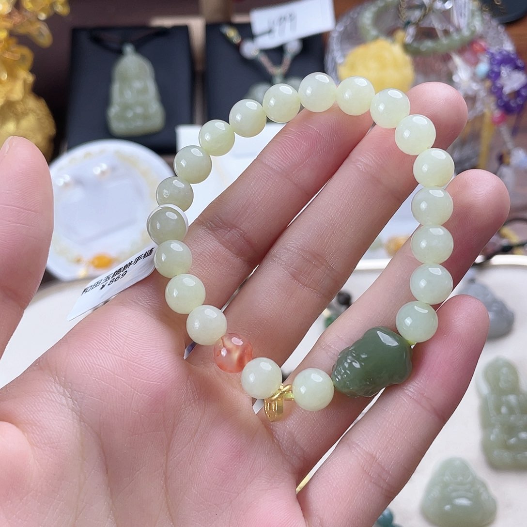 未镶嵌手链和田玉（糖玉）