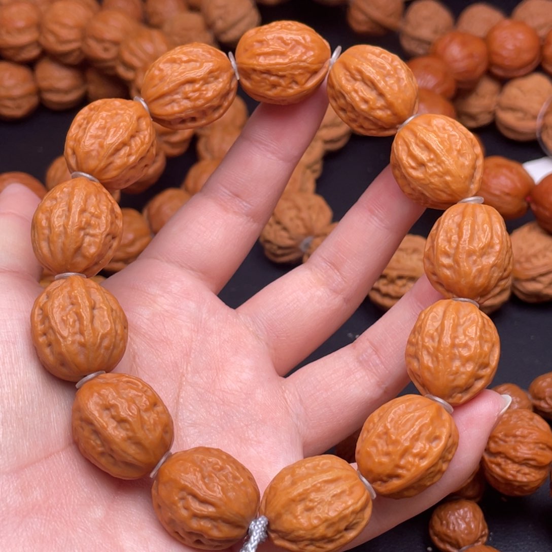 文玩核桃手串八棱小枣手串