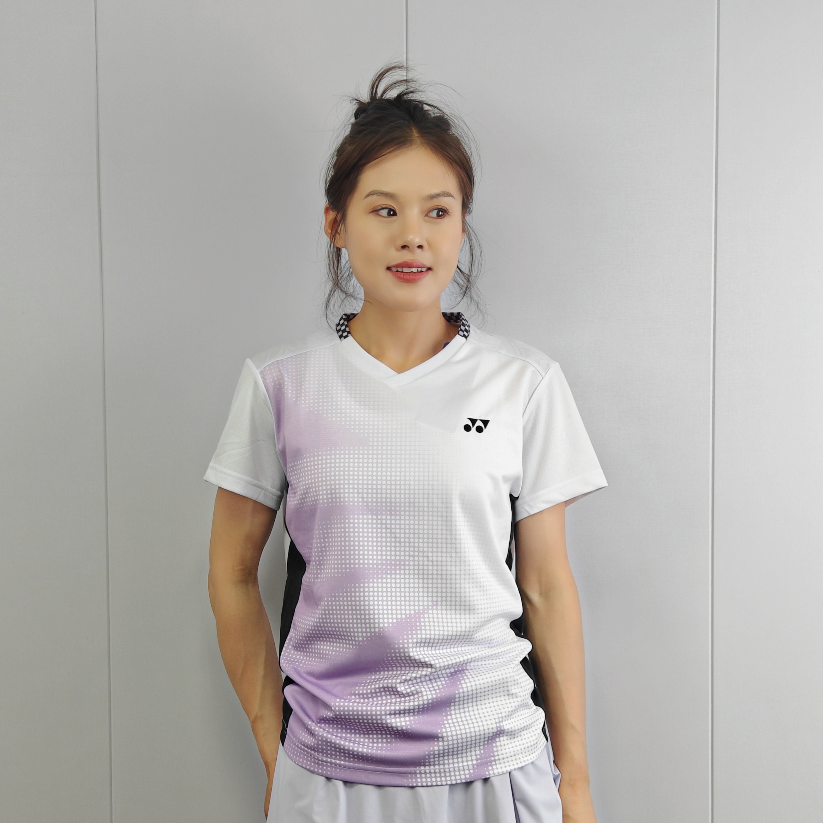 YONEX/尤尼克斯新款羽毛球女短袖比赛训练T恤速干透气2102325BCR