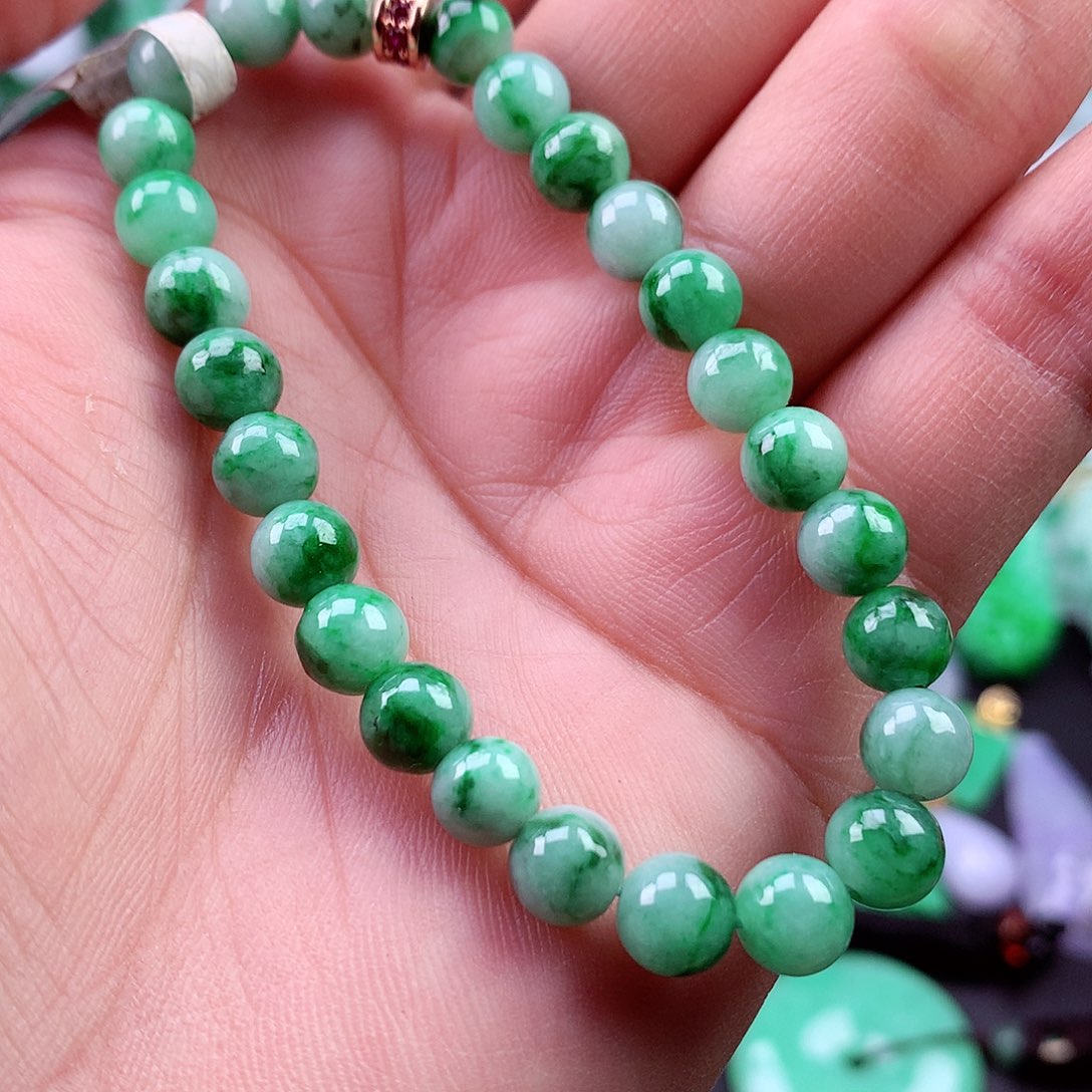 未镶嵌手链翡翠手串