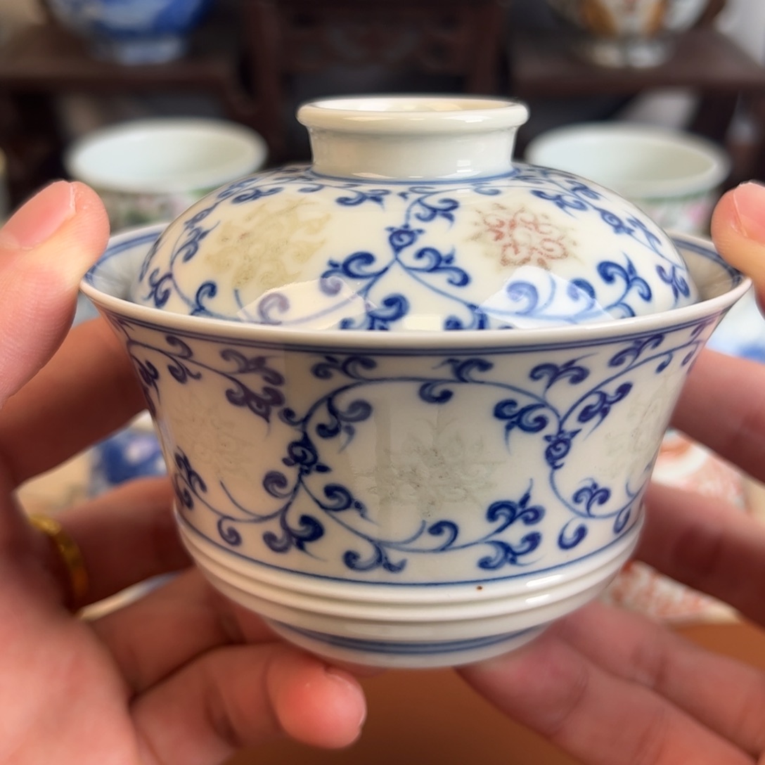 瓷片景德镇茶器手工手绘