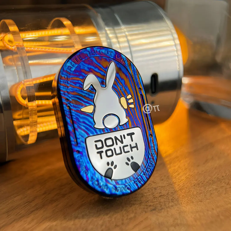 【钛马律动】暴躁兔律动钛马兔子律动机械推牌旋转金属解压玩具EDC