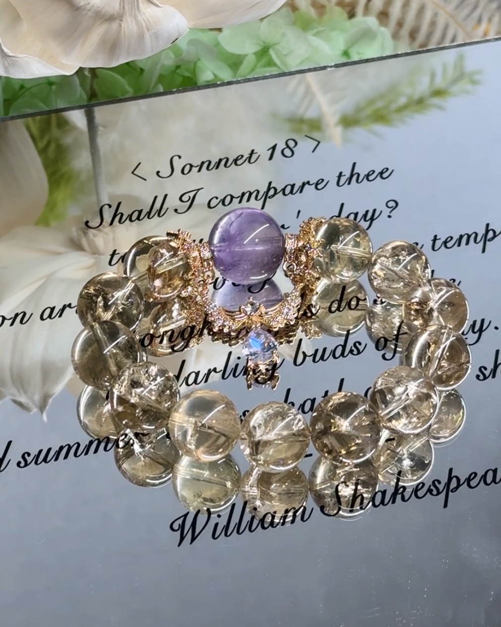 玻利维亚暴力黄阿赛设计款手链手串