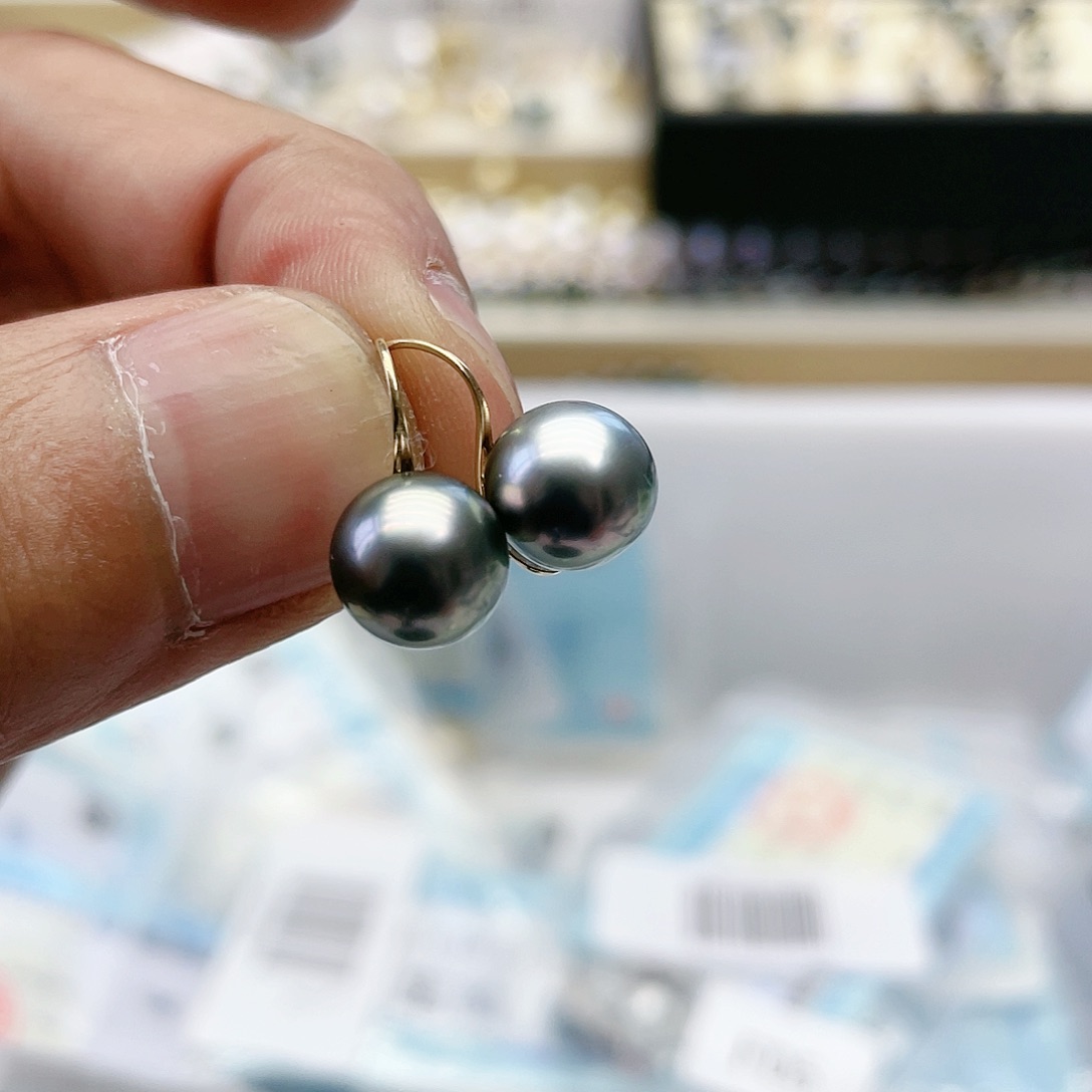 海水珍珠耳饰18K金镶嵌