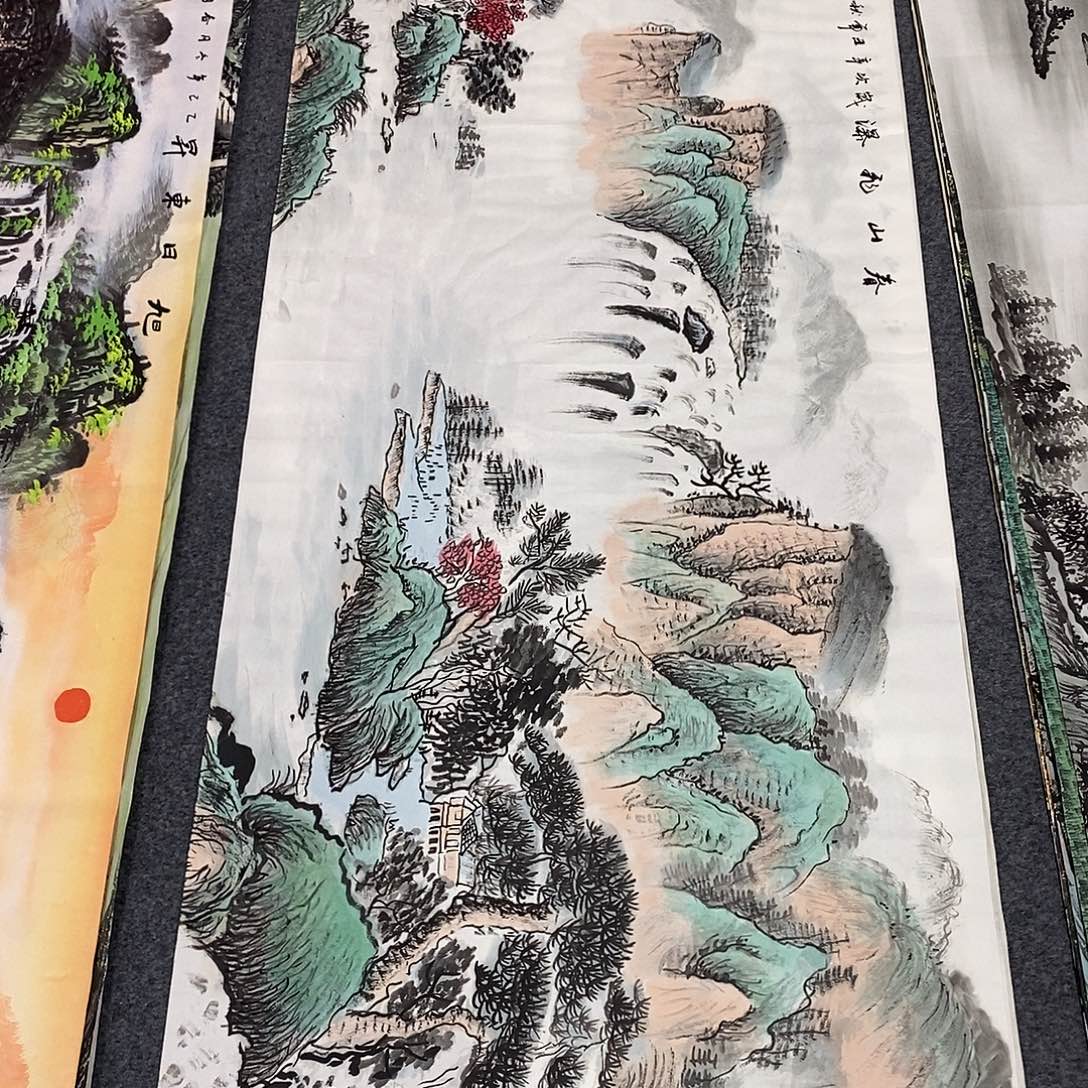 国画画画真的画画画