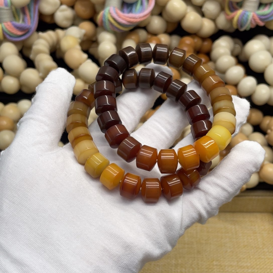 菩提根/象牙果吊坠12精工玉化油膏金轮渐变福利一锅050