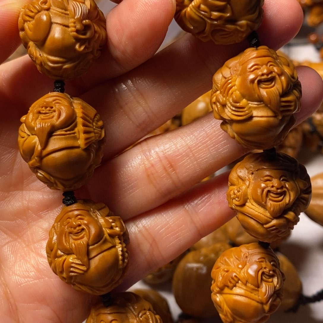 橄榄核手串/手链子*八宝财神