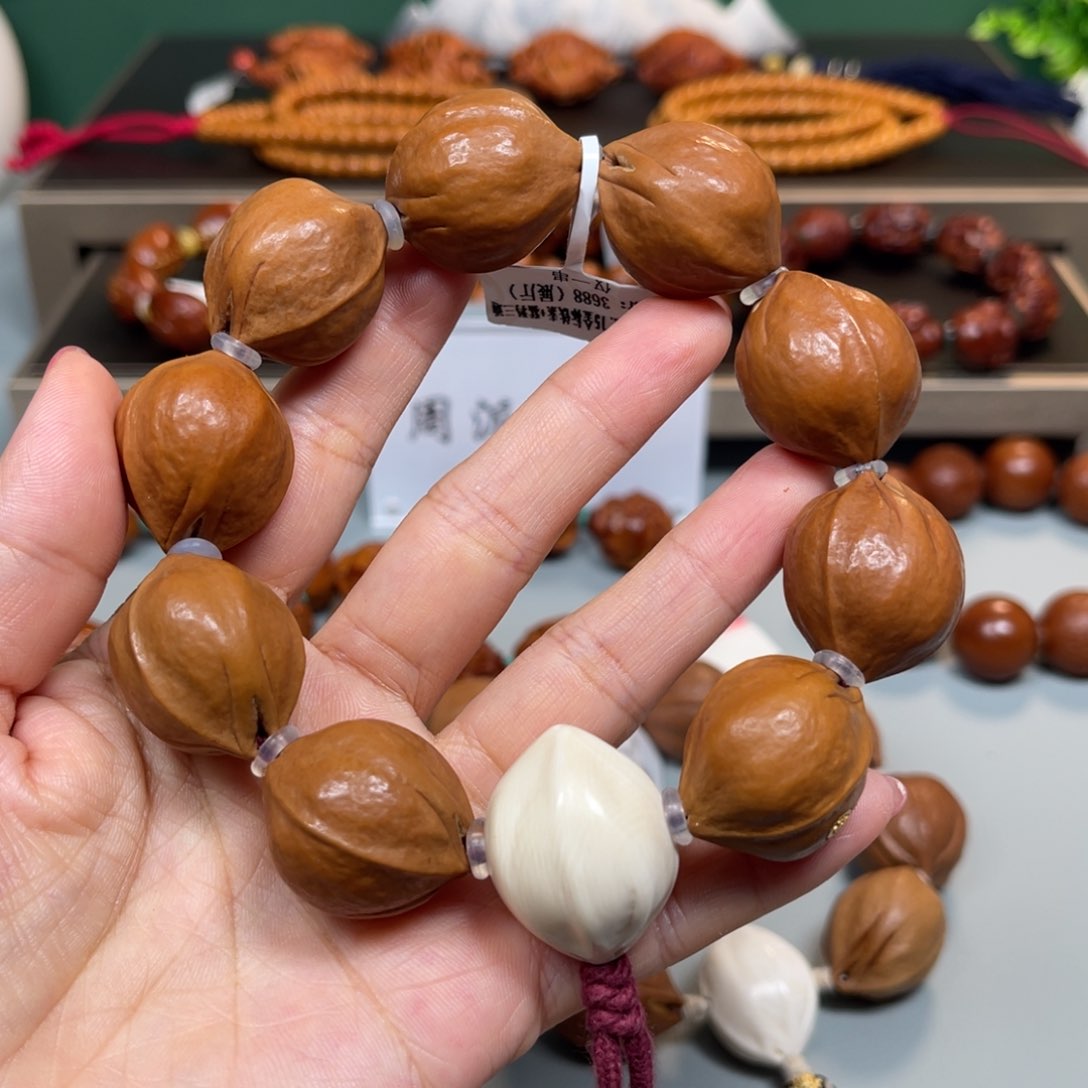 橄榄核手串/手链2.15金标铁素