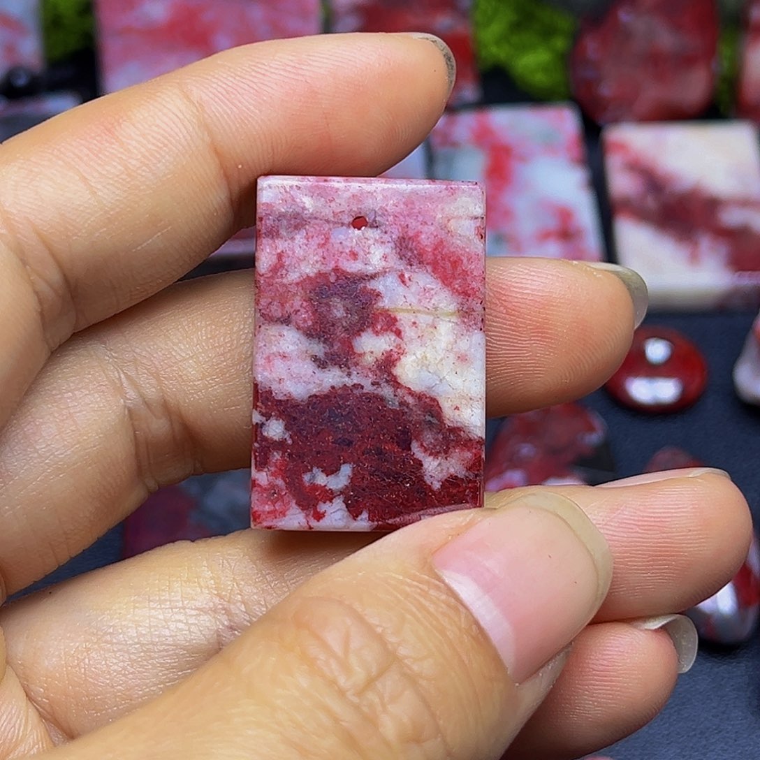 天***子天然辰砂朱砂吊坠