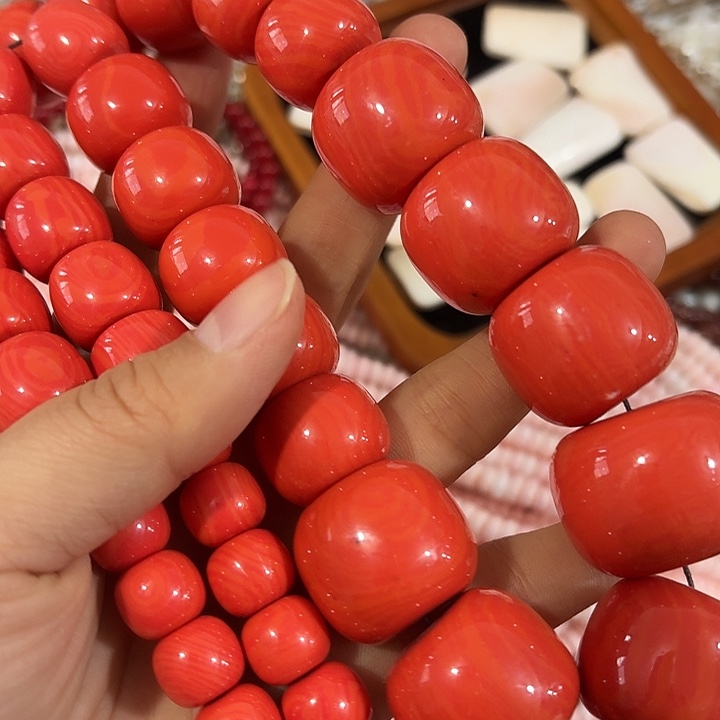 天***宝玛瑙/玉髓合金珠宝半成品一条橘色大塔链