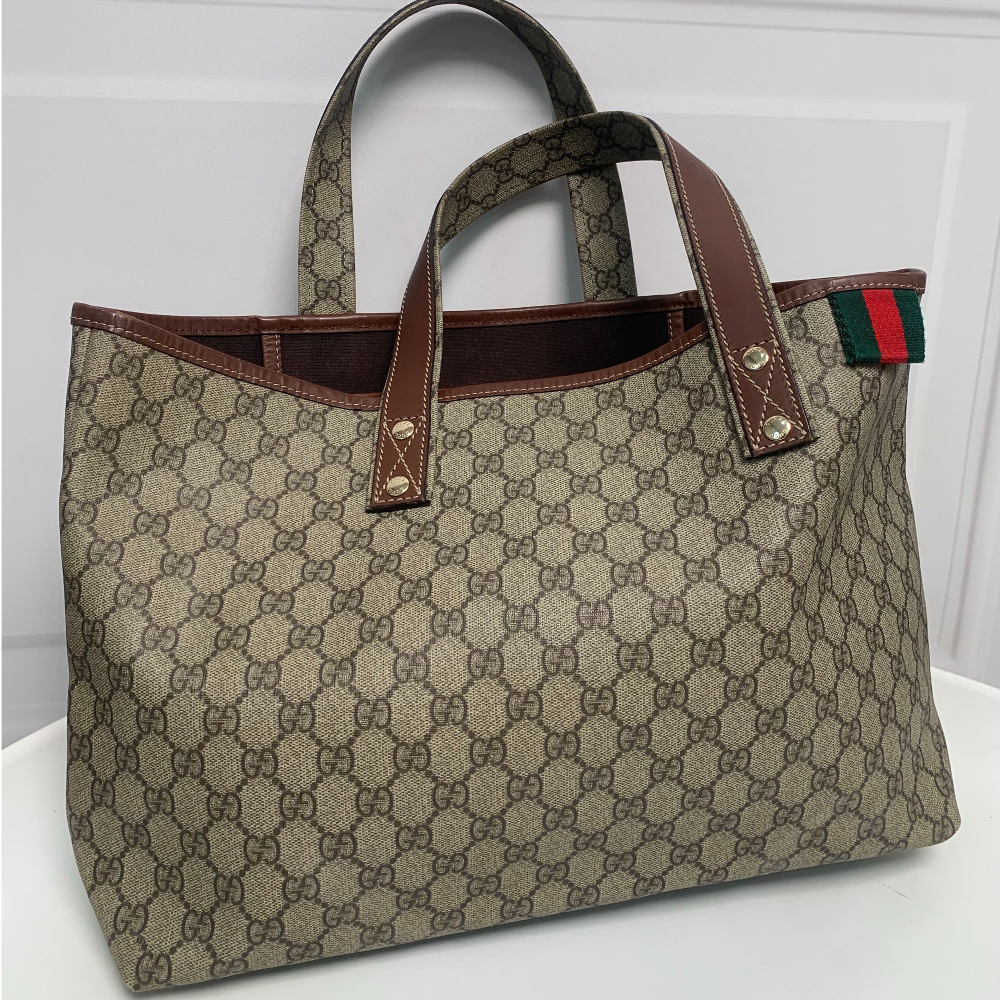 95新 GUCCI/古驰 CS6048 Gucci 老花托特手提包