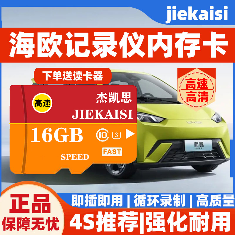 比亚迪海豚行车记录仪内存专用卡64g储存卡宋plus秦唐元汉EV车载