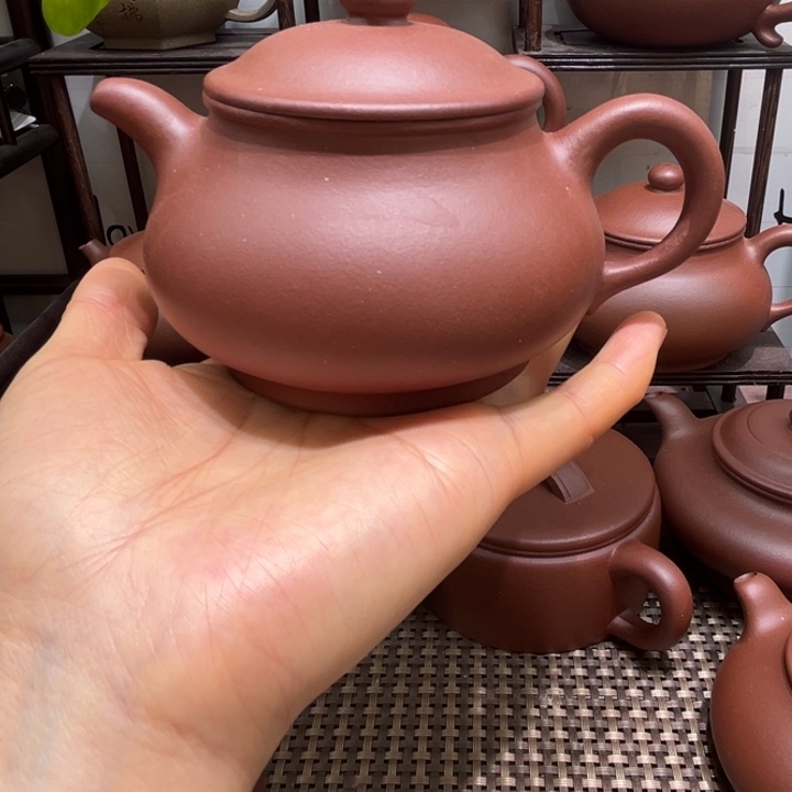 迅***达紫砂茶壶微瑕潘壶260cc