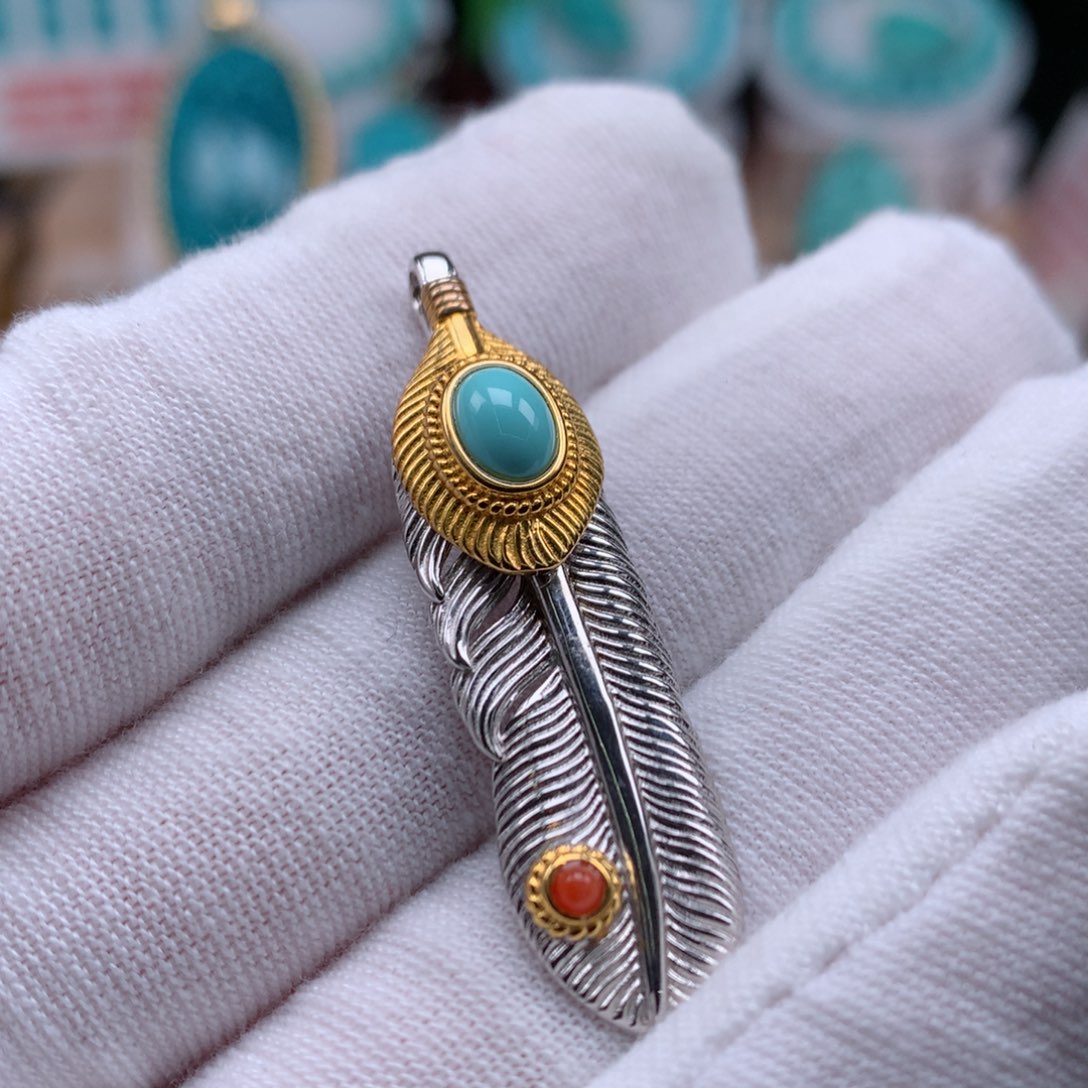 绿松石银S925镶嵌珠宝奇石