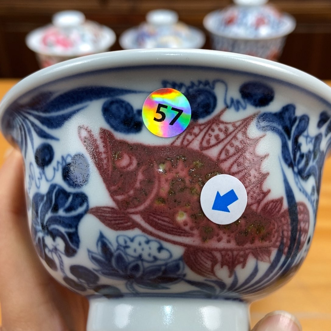 手绘现代茶具非古董