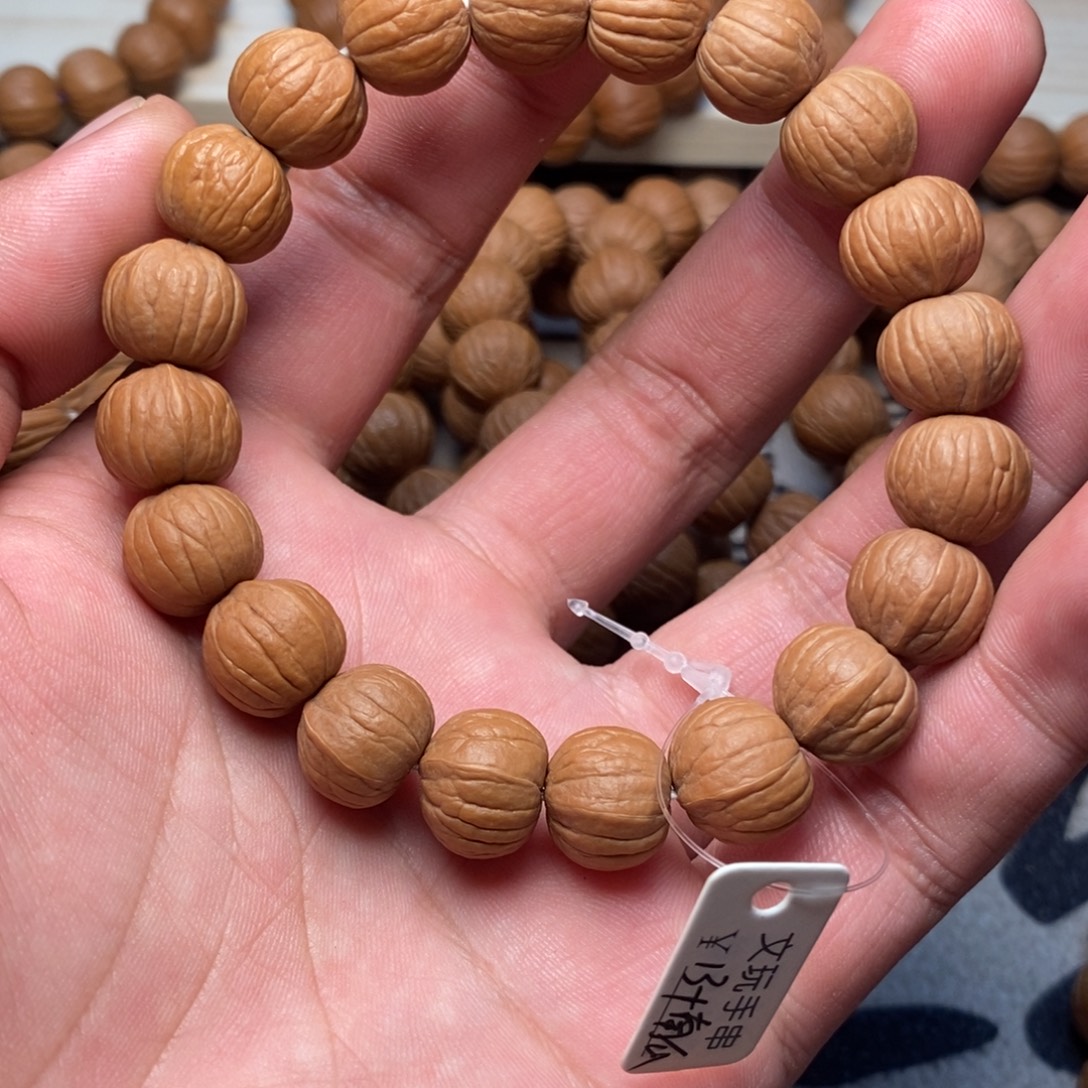 手串桃核南瓜13+手工打底