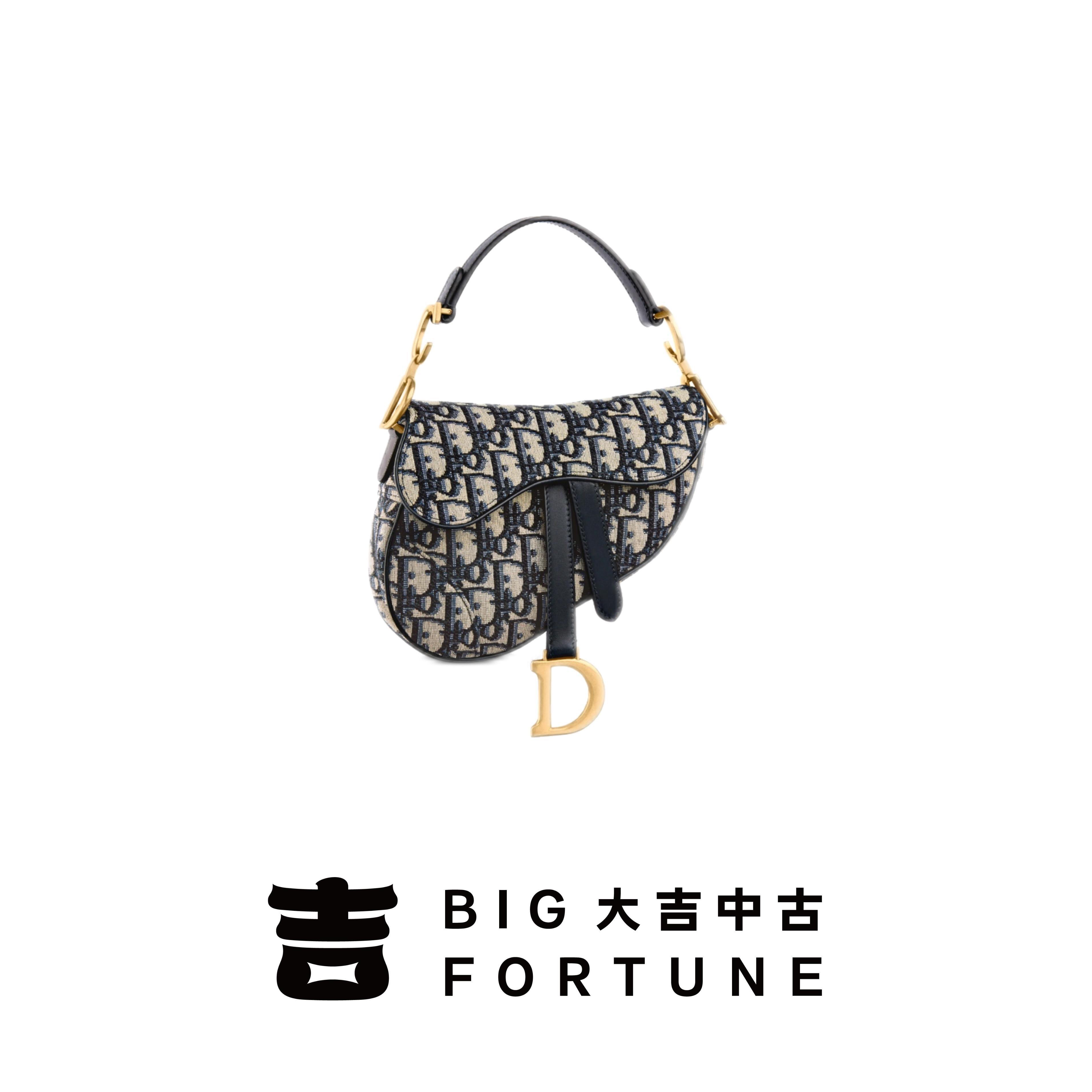 95新 DIOR/迪奥 大吉中古3/Dior迪奥迷你马鞍手提包
