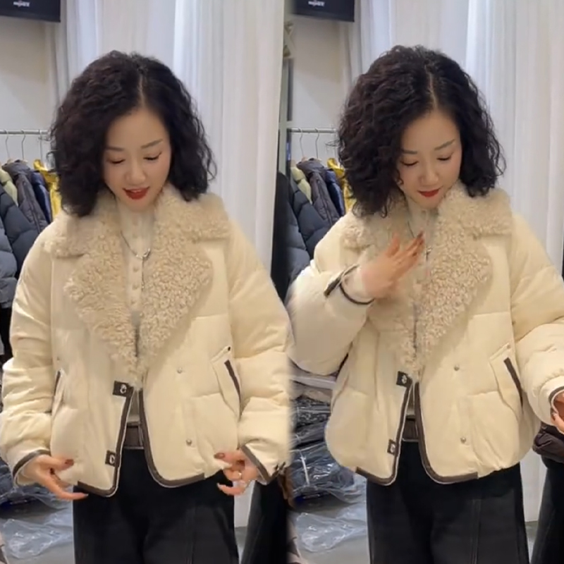 2025秋冬新款时尚显瘦气质网红高档洋气女高级百搭宽松大码棉服潮