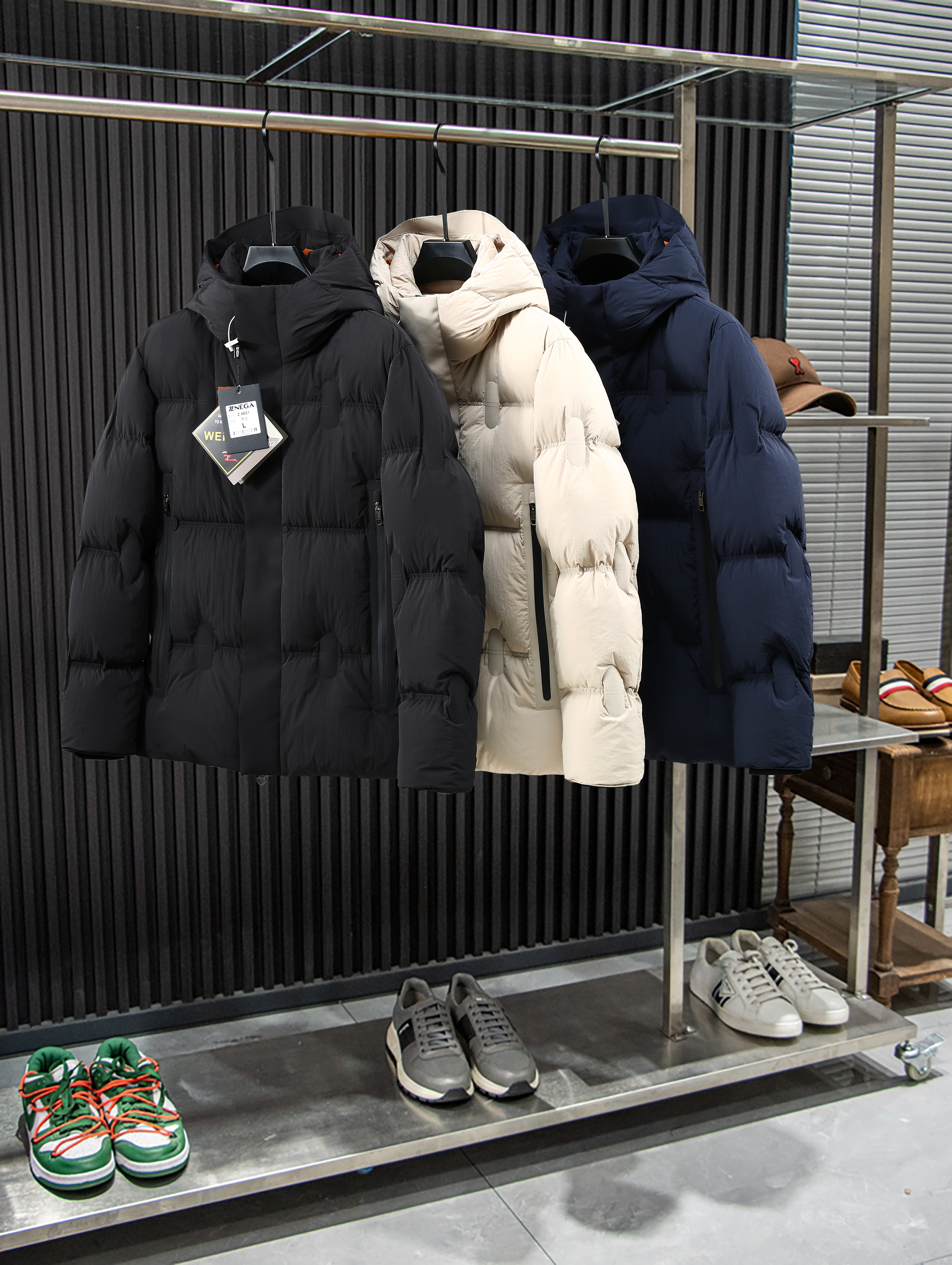 【爆爆外贸】Z-8651连帽保暖休闲厚款时尚欧美百搭秋冬休闲风鸭绒服