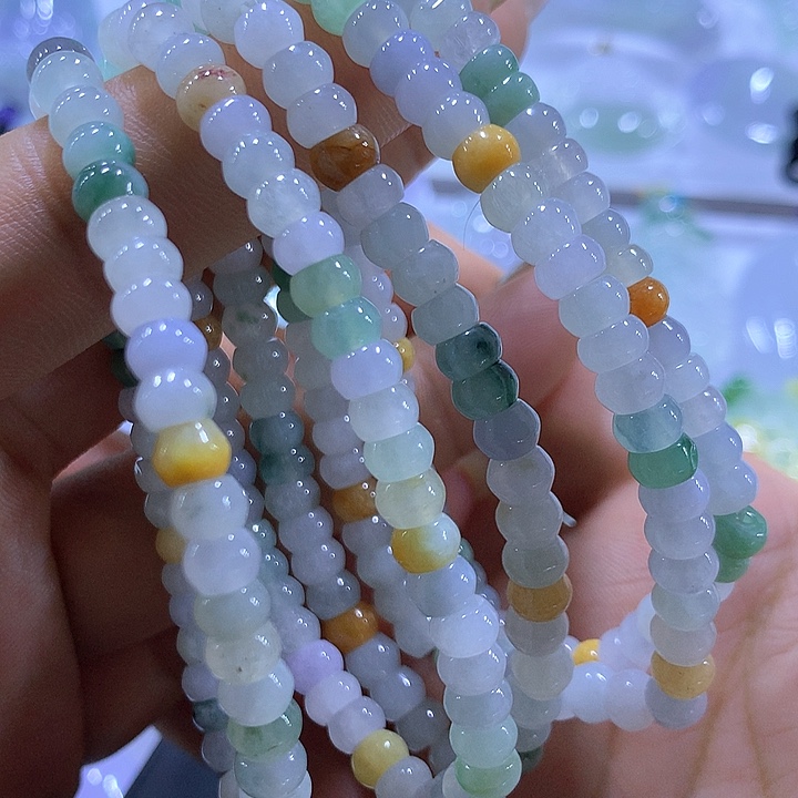 翡翠未镶嵌颈饰天然翡翠A货手串多样性发货发其一