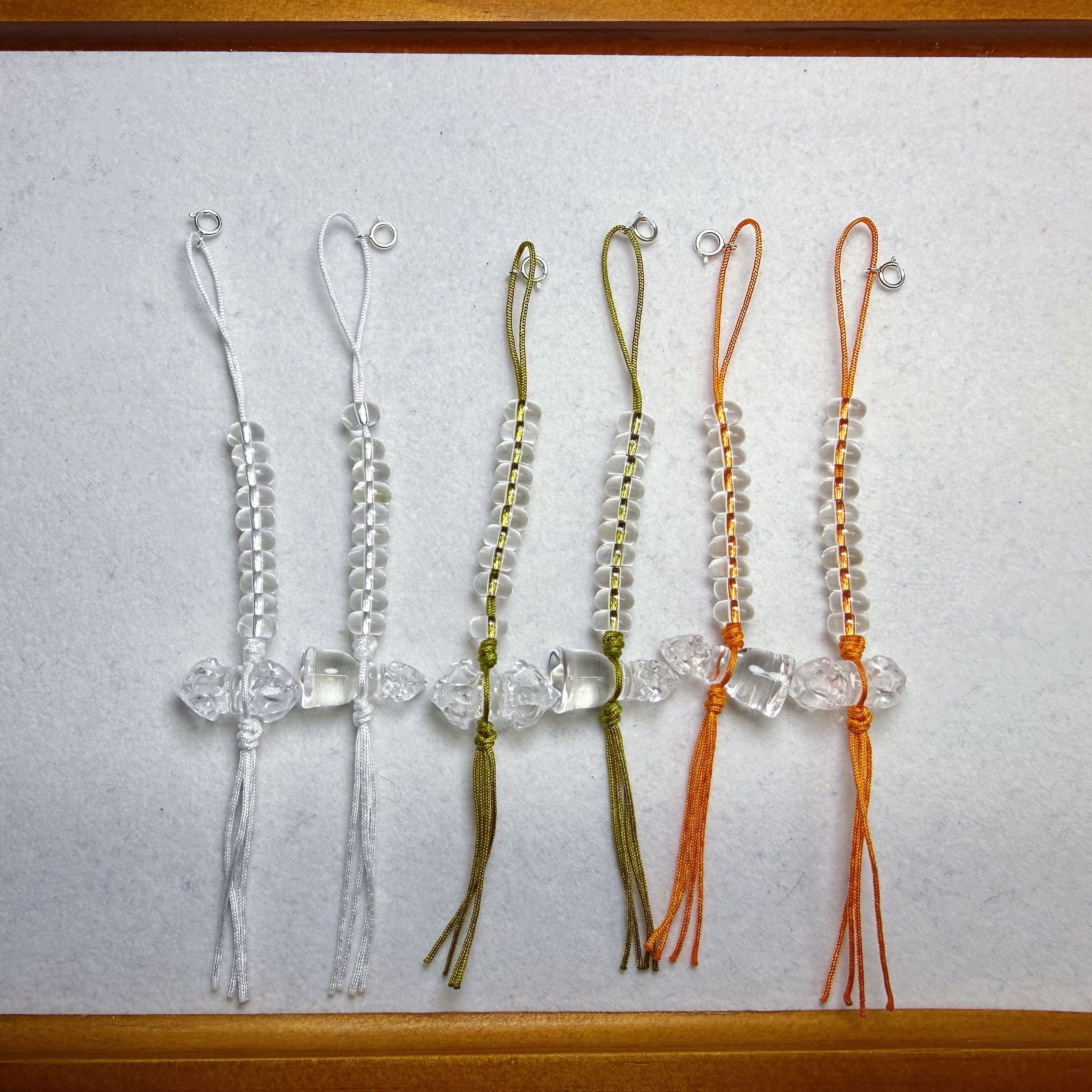 天然白水晶双A 全净体计数器金刚铃金刚杵雕刻复古精雕