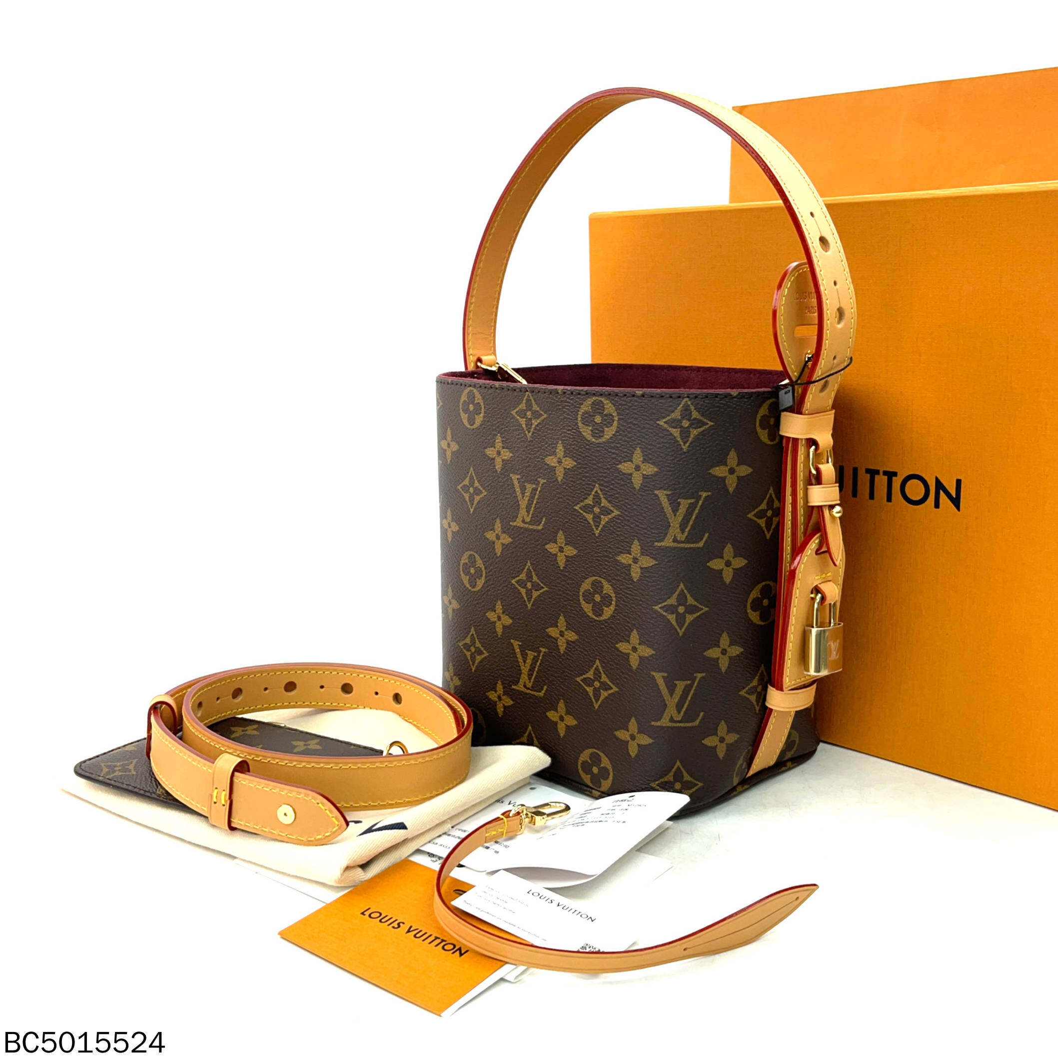 99新 LouisVuitton/路易威登 allinbb老花单肩水桶包/BD5607735