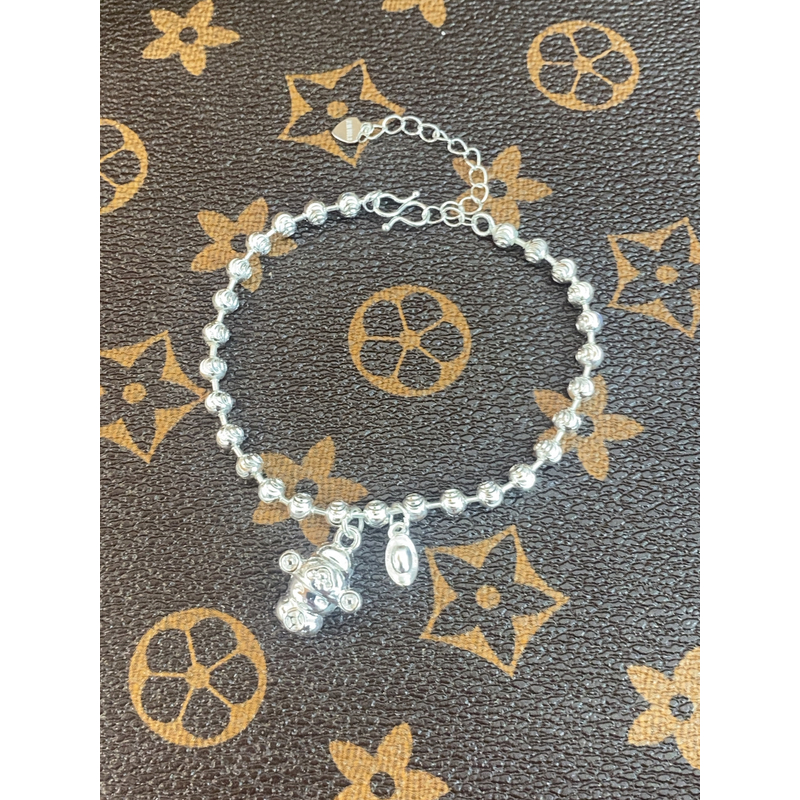 足银手链 财神元宝优雅珠珠民族风气质百搭手链