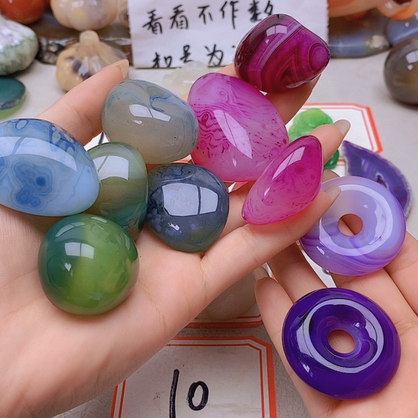 【闪购商品】未镶嵌玛瑙/玉髓珠宝半成品晴****)